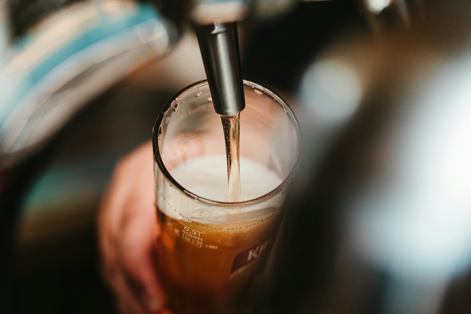 Bier vom Fass im Glas — Stuttgarter Hofbräu Pils