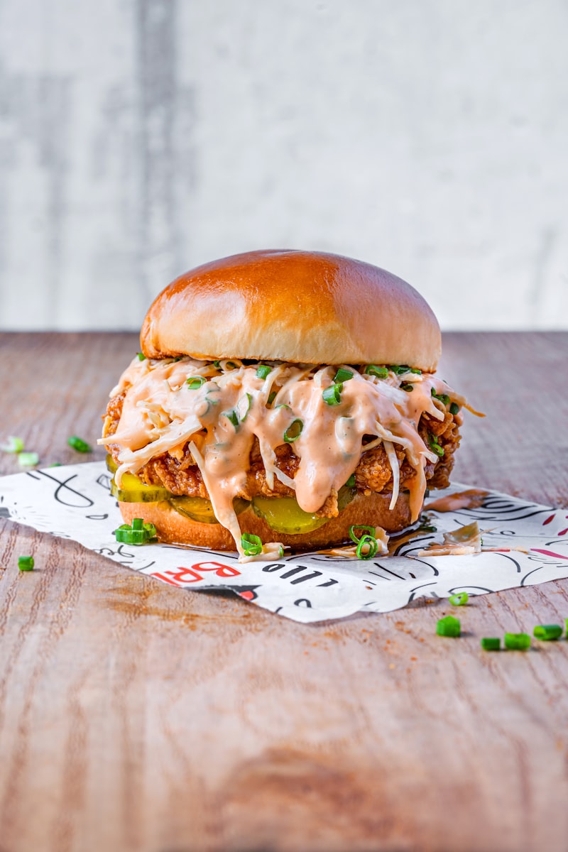 Chicken Burger / Pommes